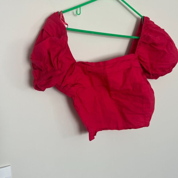 Sim & Sam PINK FLAME Blouse Top Size M - Picture 5 of 7